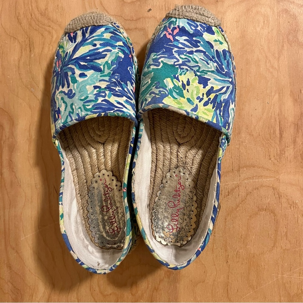 Lilly Pulitzer Lia Espradille Wade & Sea Sz 7 Shoes - Picture 4 of 8